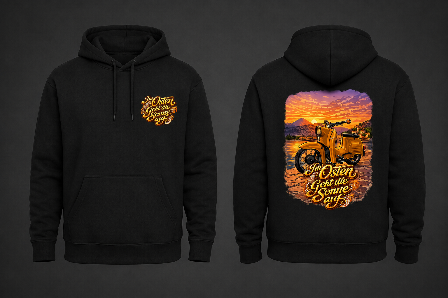 Basic Hoodie "Im Osten geht die Sonne auf"